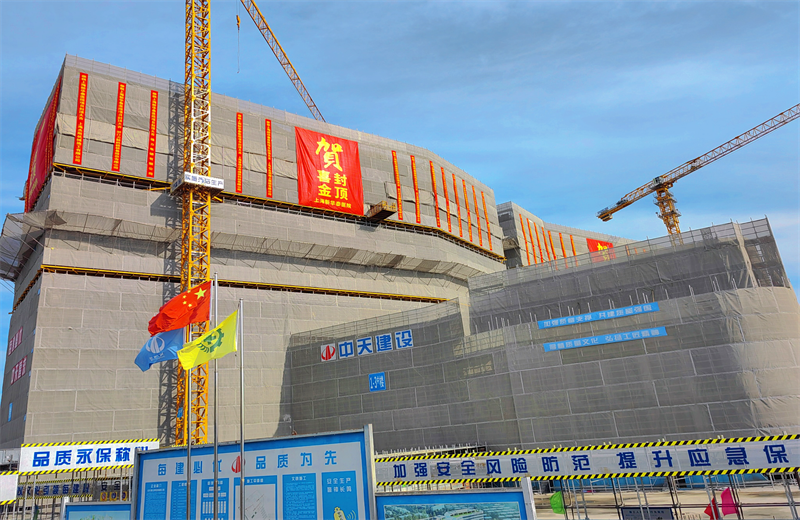 2024年10月30日，d88尊龙z6三建上海新华泰医院项目主体封顶。